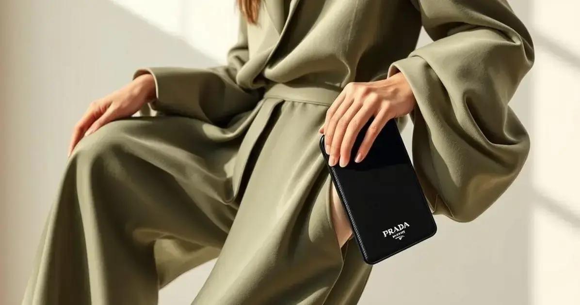 Tecido modal e a nova tendência: case celular prada
