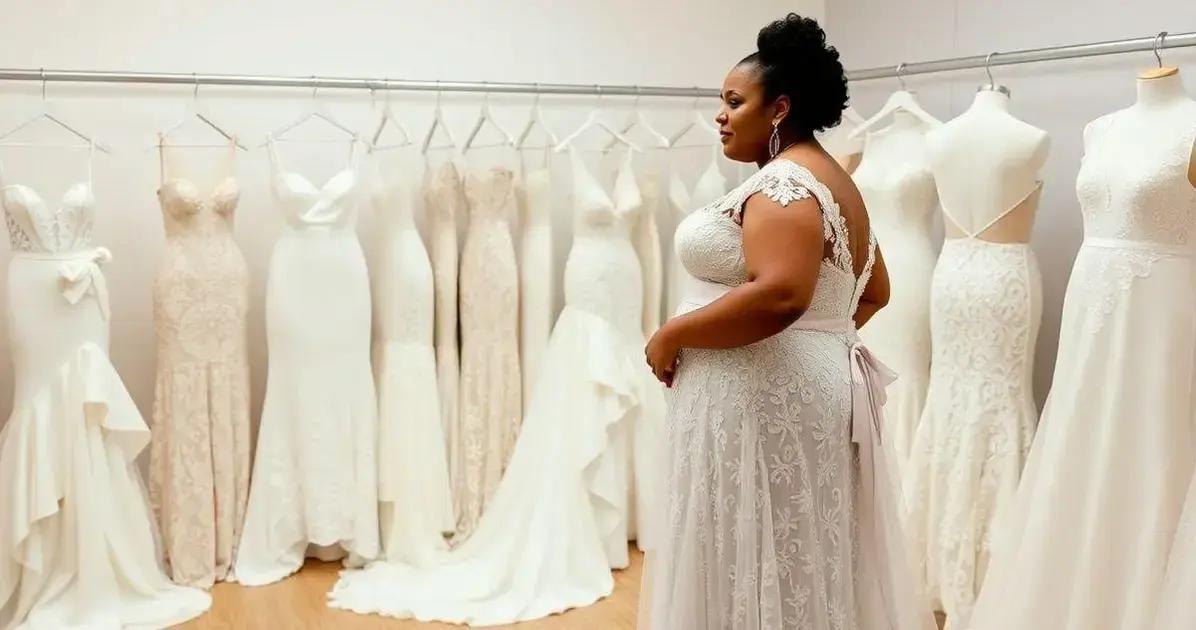 Tendências 2023 para Vestidos de Noiva Plus Size