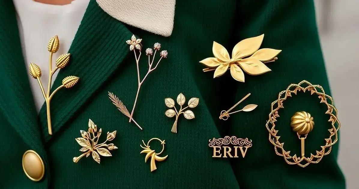 Tendências atuais de broches de ouro