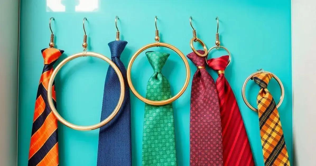 Tendências de Moda com Brinco Argola Grande e Gravata Tendências de Moda com Brinco Argola Grande e Gravata