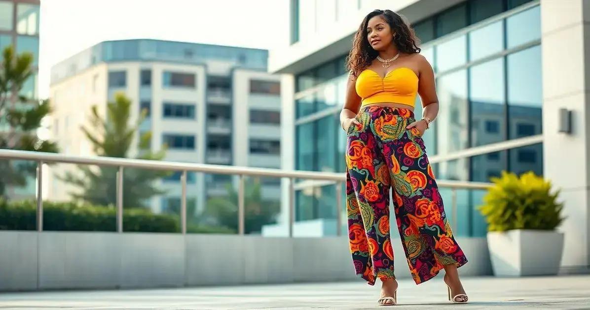 Tendências de moda para calça pantacourt plus size