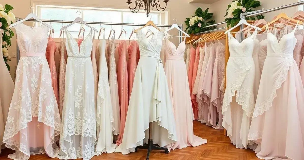 Tendências de vestidos de noiva curtos para 2023