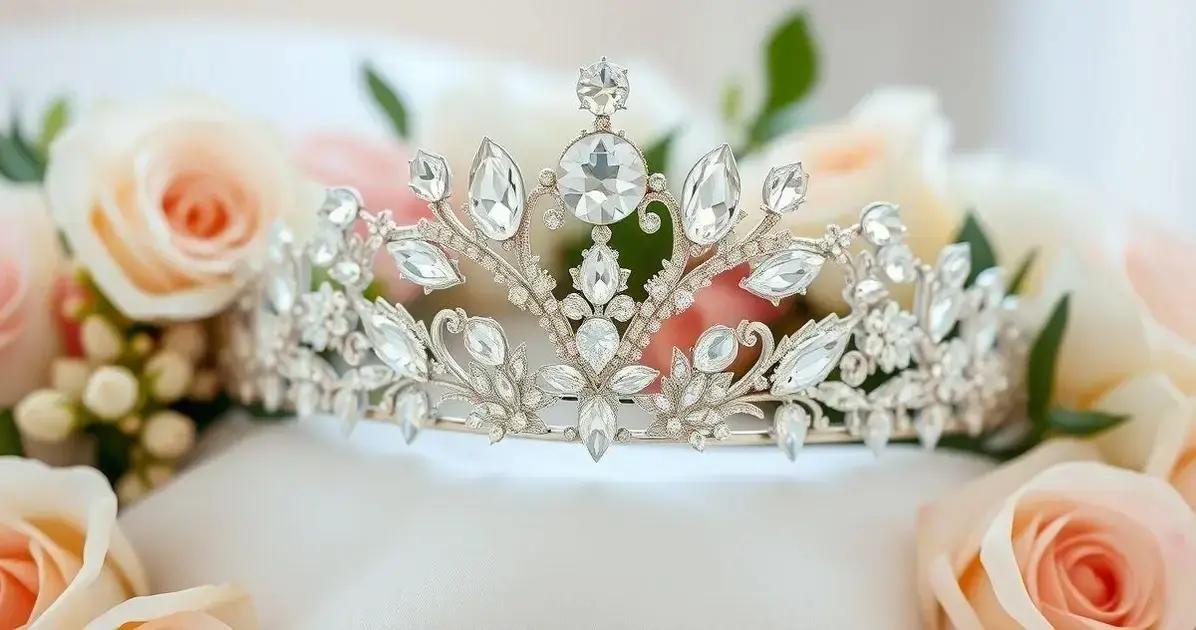 Tiara de Cristal Noiva: O Toque de Luxo para a Cerimônia
