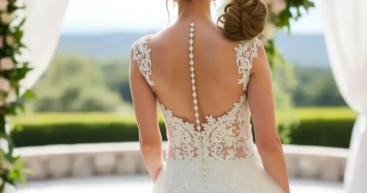 Vestido de Noiva com Decote nas Costas: Ousadia e Delicadeza