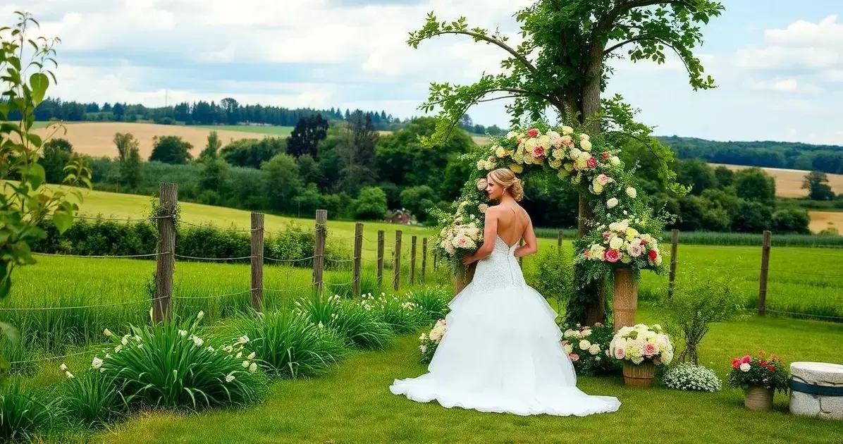 Vestido de Noiva para Casamento no Campo: Romantismo e Naturalidade