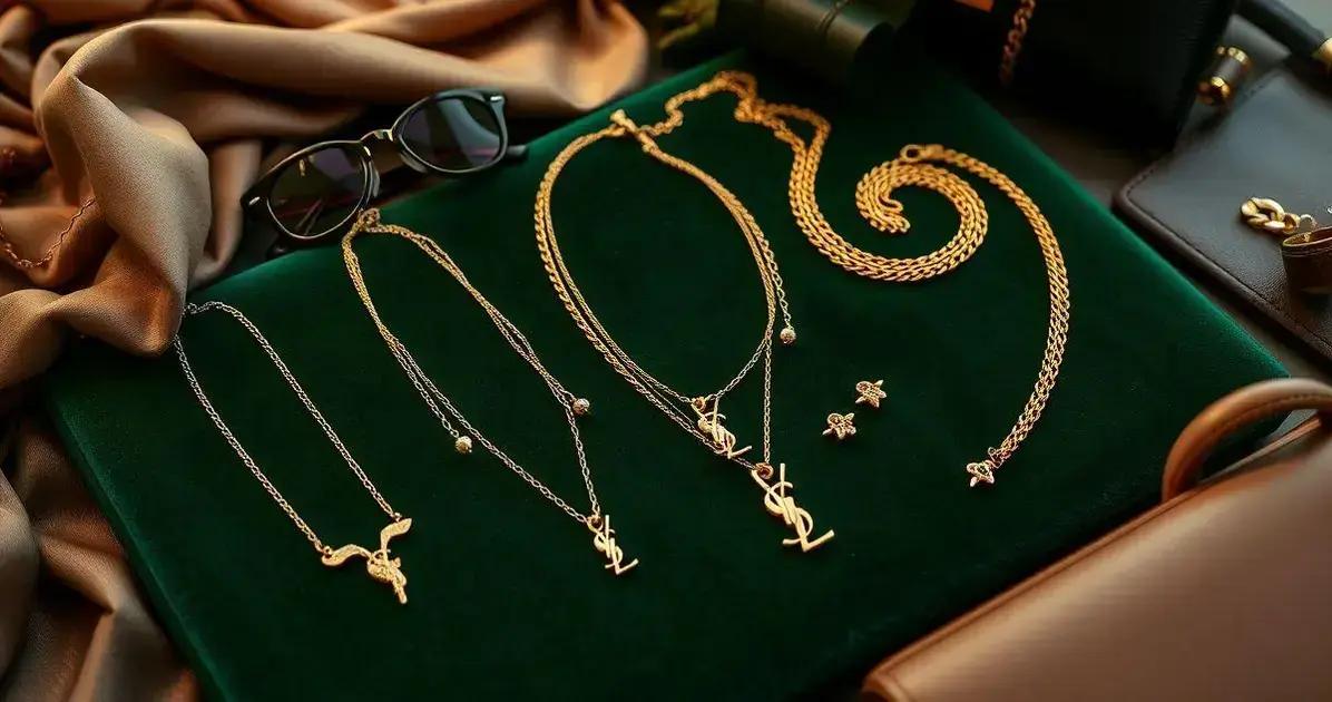 Yves Saint Laurent Italiana: Estilo e Sofisticação com Colares de Ouro