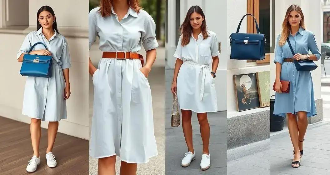 Acessórios que valorizam o vestido chemise casual: bolsas, cintos e calçados <a href="https://madisonbolsas.com.br/produtos/hermes-mini-kelly-ii-epsom-azul-glaciar-elegancia-atemporal/">produtos hermes</a>