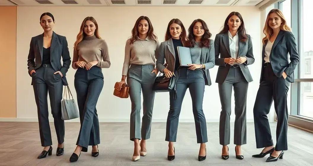 Calça Social Feminina: Conforto e Estilo no Ambiente Profissional 5 combinacoes e acessorios como integrar a calca social feminina ao visual do escritorio com outras a - Moda Italiana - Os Blogs mais Incríveis da Web