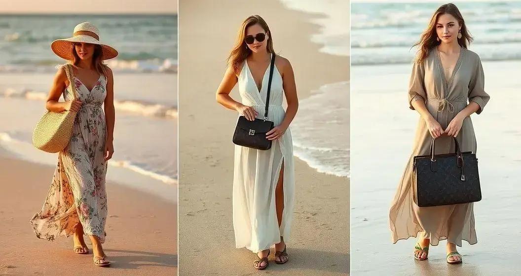 como combinar vestido de praia longo com acessorios e bolsas a hrefhttpsmadisonbolsascombrprodutosl - Moda Italiana - Os Blogs mais Incríveis da Web