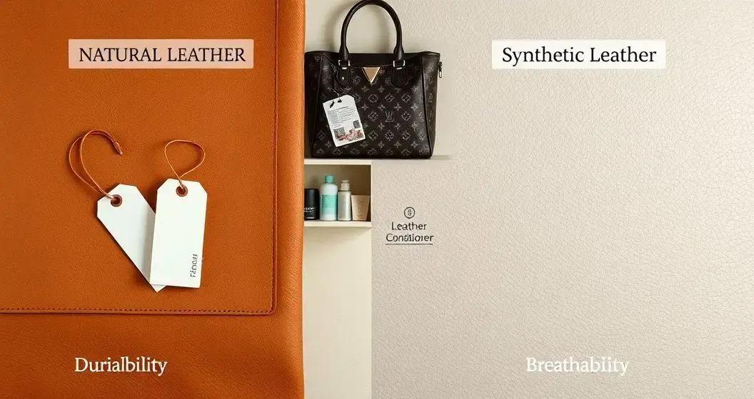 Tecido Couro Sintético: Estilo e Sustentabilidade no Vestuário 3 comparacao tecido couro sintetico vs couro natural e impacto no preco a hrefhttpsmadisonbolsascomb - Moda Italiana - Os Blogs mais Incríveis da Web