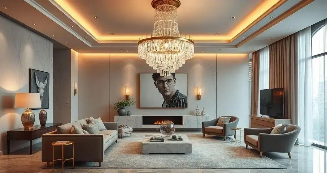 Lustre de Cristal Moderno: Brilho e Sofisticação na Decoração