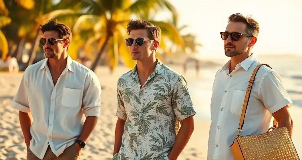 Materiais e cortes ideais para camisa de praia masculina — conforto e estilo com valentino rockstud spike lambskin: https://madisonbolsas.com.br/produtos/valentino-rockstud-spike-lambskin-dourada-exclusividade-com-brilho-iconico/