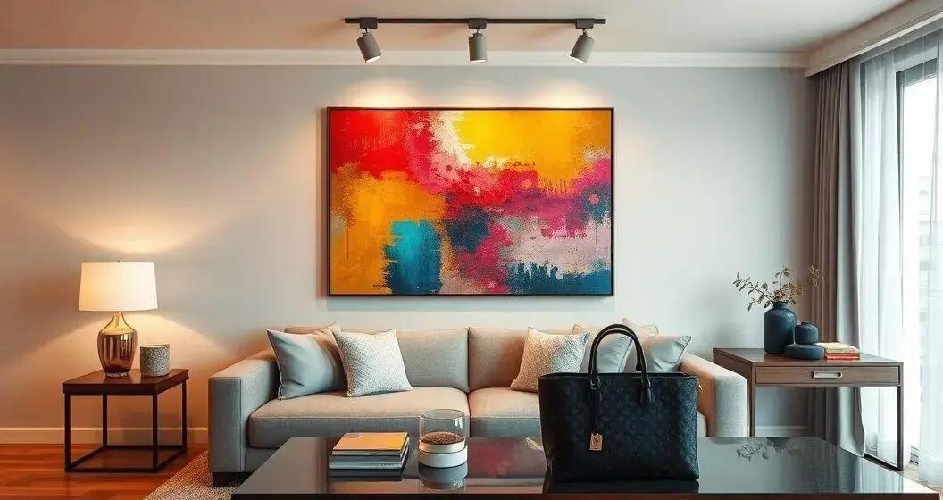 quadro abstrato colorido na decoracao combinacao de cores iluminacao e pontos focais a hrefhttpsmadi - Moda Italiana - Os Blogs mais Incríveis da Web