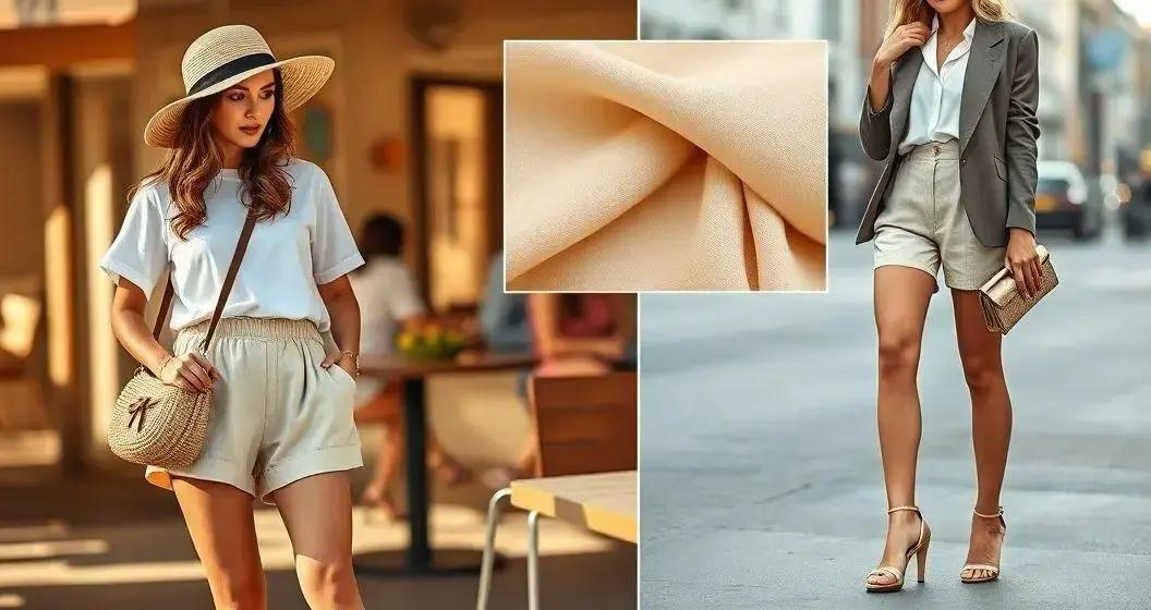 Short de linho: looks casuais e formais com Sandália Feminina Dourada Salto 9 cm https://www.modatrend.com.br/produtos/sandalia-feminina-dourada-salto-9-cm/