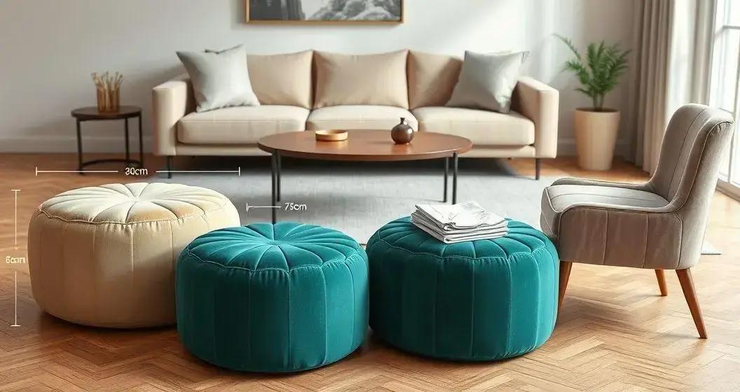 tamanhos e proporcoes ideais para o seu espaco com puff redondo de veludo a hrefhttpswwwparisbolsasc - Moda Italiana - Os Blogs mais Incríveis da Web