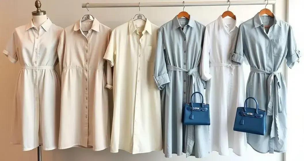 Tecidos e cortes: identificar um vestido chemise casual confortável e elegante <a href="https://madisonbolsas.com.br/produtos/hermes-mini-kelly-ii-epsom-azul-glaciar-elegancia-atemporal/">produtos hermes</a>