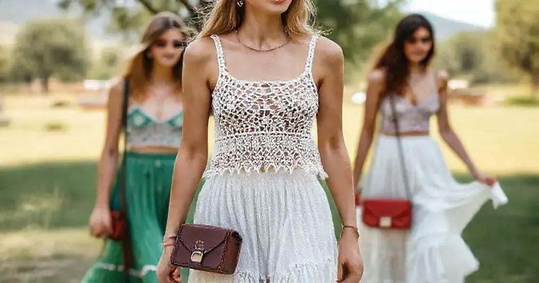 Cropped de Crochê Boho: Feito à Mão para um Estilo Autêntico