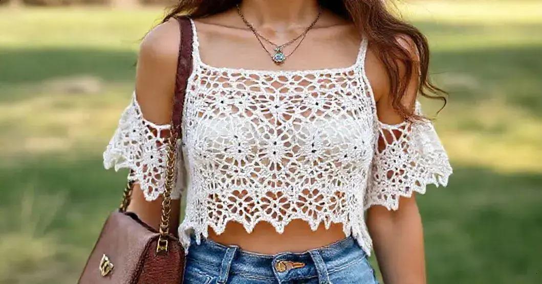 O que é o Cropped de Crochê Boho?