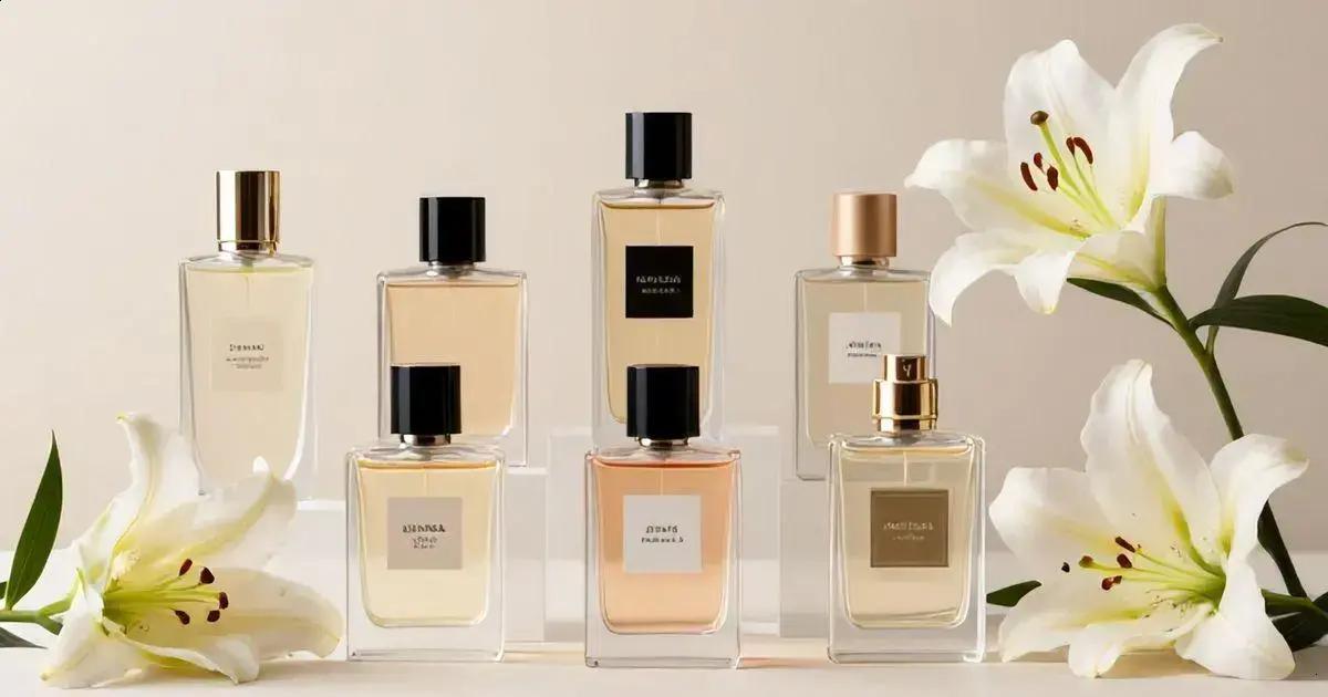 As notas do perfume lírio As notas do perfume lírio