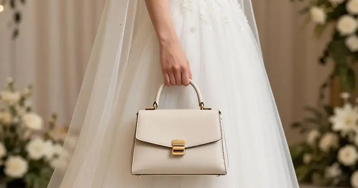 Capa de tule noiva e a bolsa Celie Capa de tule noiva e a bolsa Celie