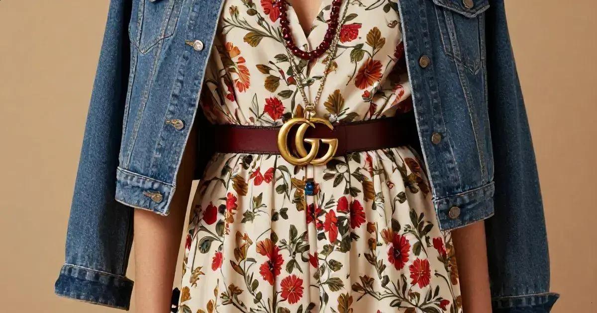Cinto Gucci Fino: como adicionar para um look boho Cinto Gucci Fino: como adicionar para um look boho