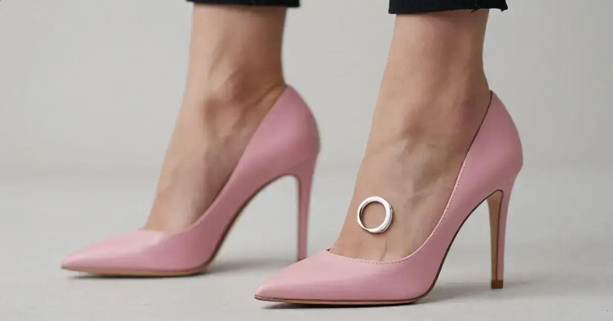 Como combinar um anel de ouro branco com o Sapato Scarpin Rose Salto 10 cm Como combinar um anel de ouro branco com o Sapato Scarpin Rose Salto 10 cm