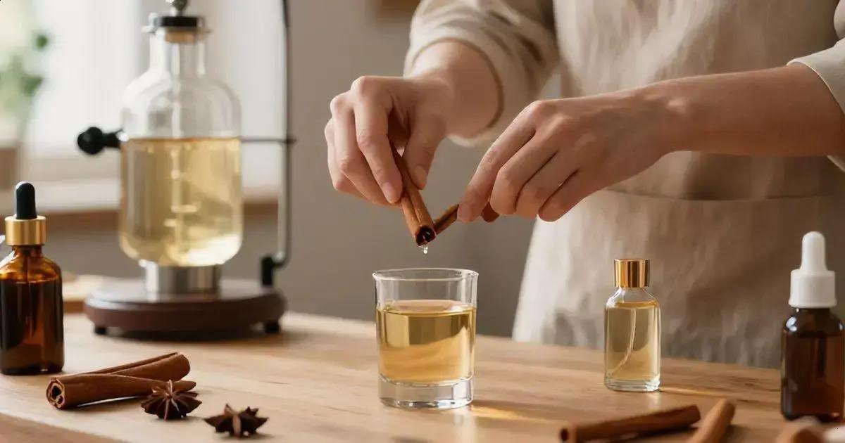 Como o perfume canela é feito?