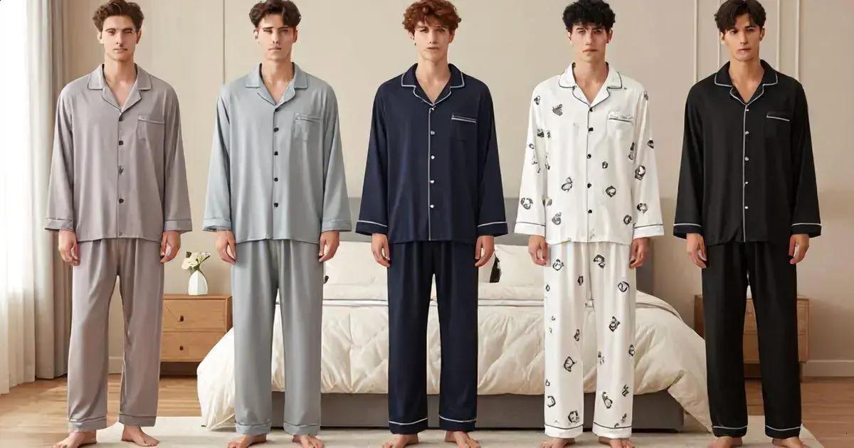 Estilos de Pijamas Longos Masculinos Estilos de Pijamas Longos Masculinos