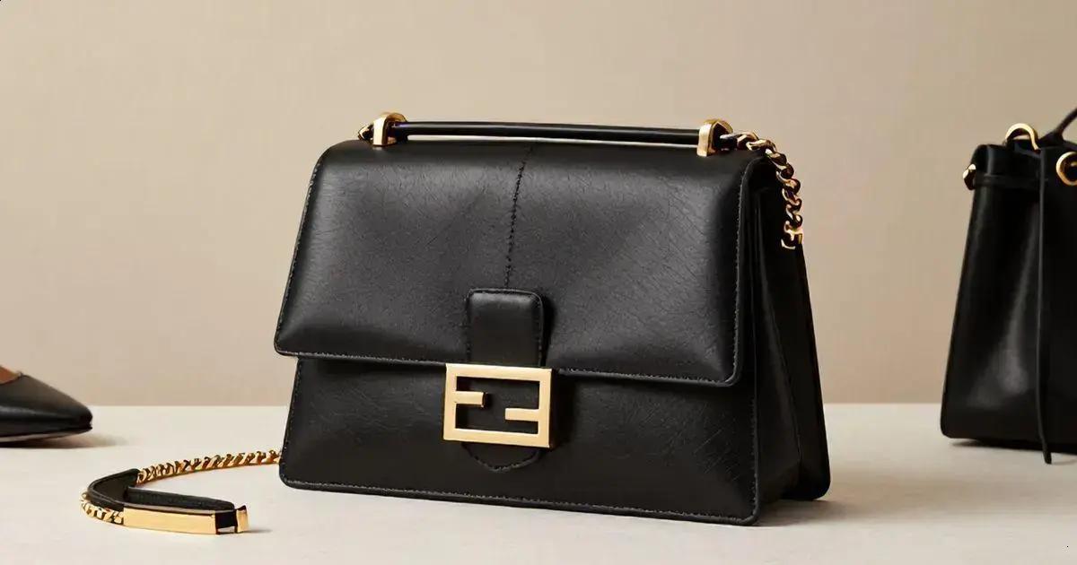 Fendi Baguette Preta Napa 3D – Elegância única em acessórios Fendi Baguette Preta Napa 3D – Elegância única em acessórios