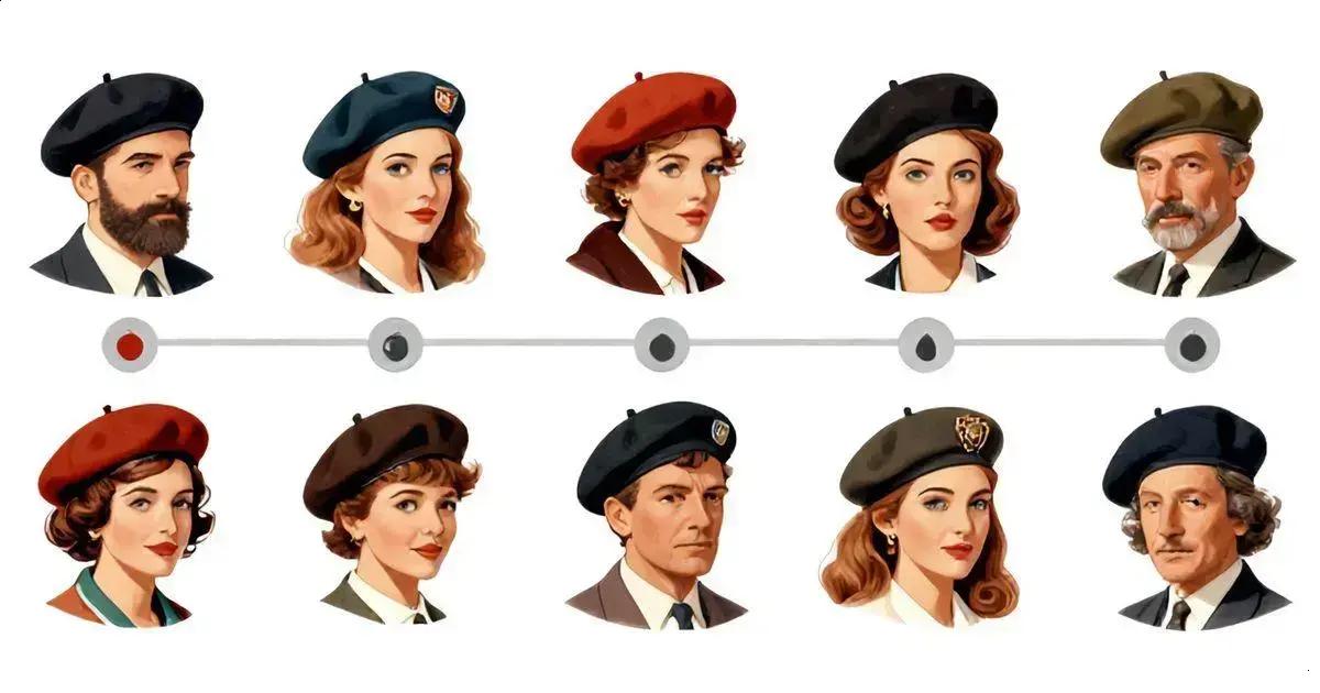 História das boinas vintage História das boinas vintage