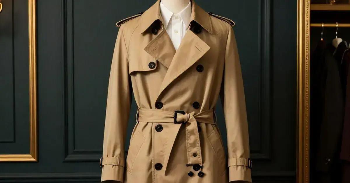 História do trench coat vintage História do trench coat vintage