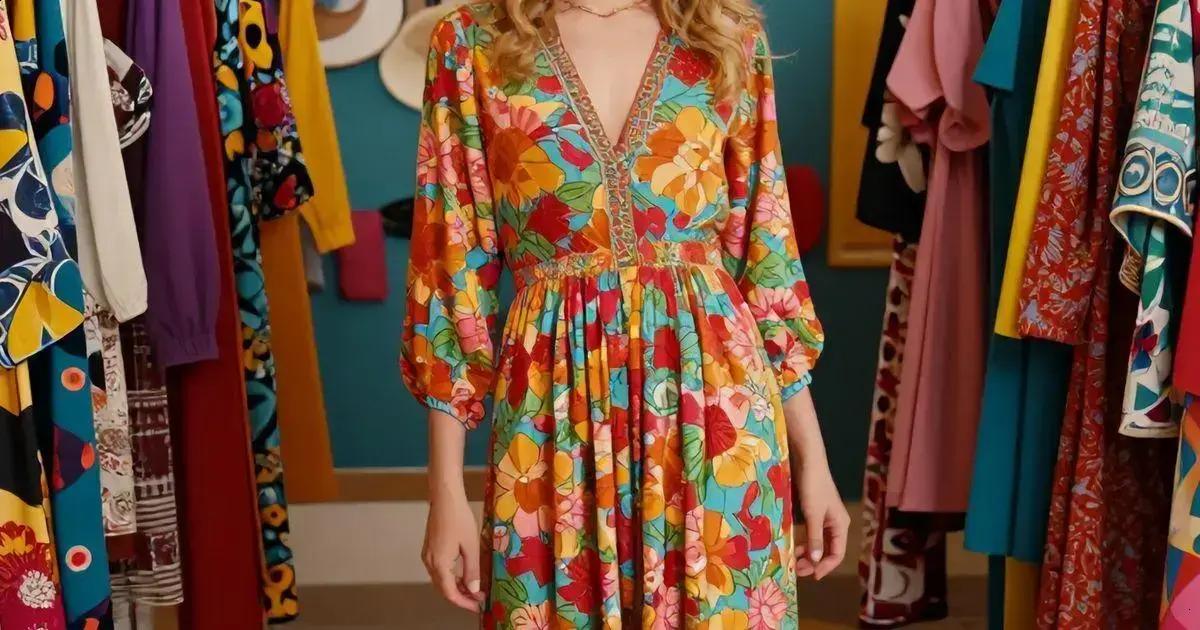 História do vestido anos 70 História do vestido anos 70