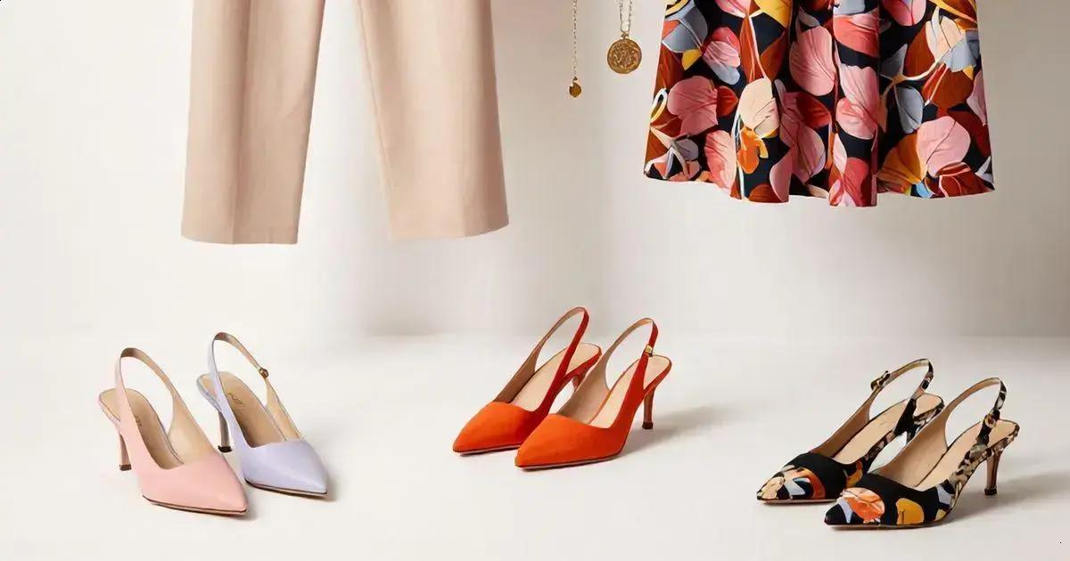Melhores combinações de cores com sapato slingback Melhores combinações de cores com sapato slingback