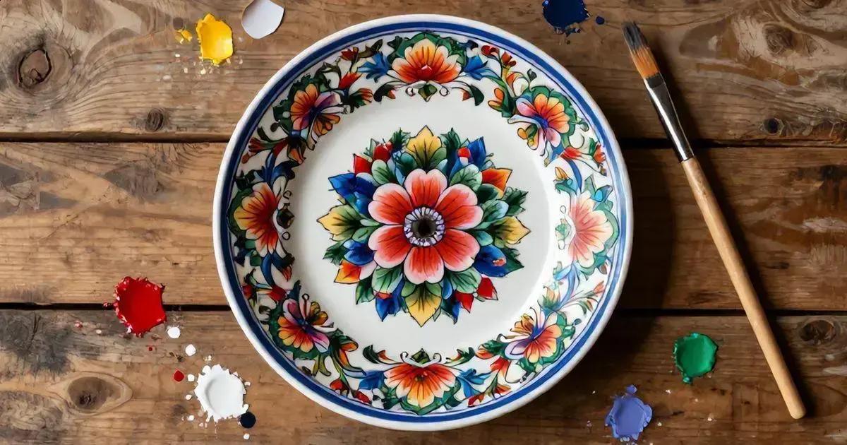 O que é um prato decorativo pintado à mão? O que é um prato decorativo pintado à mão?