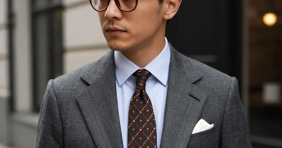 Óculos Vintage: Estilizando Com Gravata Óculos Vintage: Estilizando Com Gravata