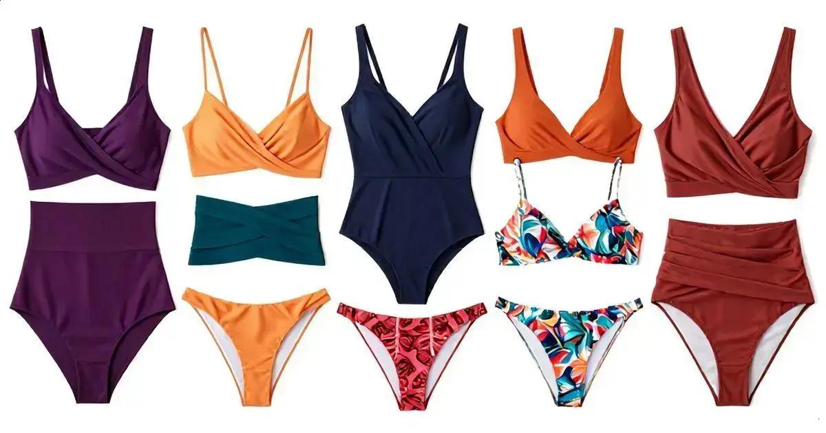 Os melhores estilos de biquíni drapeado para o verão feminino Os melhores estilos de biquíni drapeado para o verão feminino