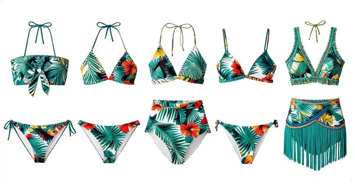 Os Melhores Modelos de Biquíni Estampado Tropical Os Melhores Modelos de Biquíni Estampado Tropical