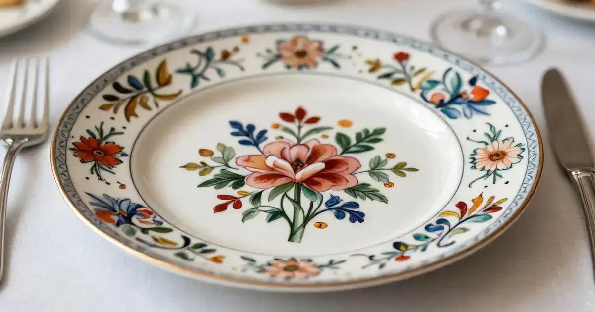 Prato Decorativo Pintado à Mão: Arte e Cultura em Detalhes 1 Prato Decorativo Pintado à Mão: Arte e Cultura em Detalhes