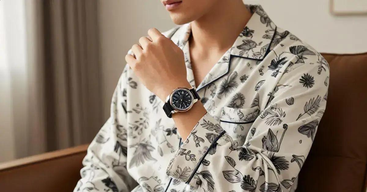 Relógios masculinos top que combinam com pijama estampado Relógios masculinos top que combinam com pijama estampado