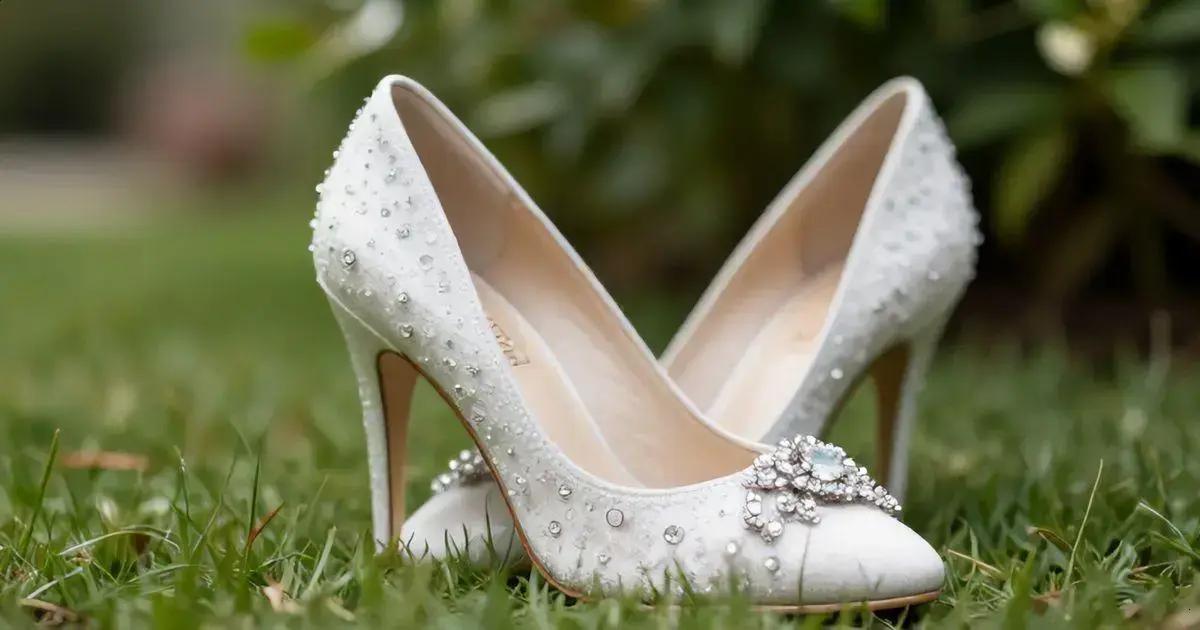 Sapato de Noiva com Brilho: Glamour em Cada Passo 1 Sapato de Noiva com Brilho: Glamour em Cada Passo