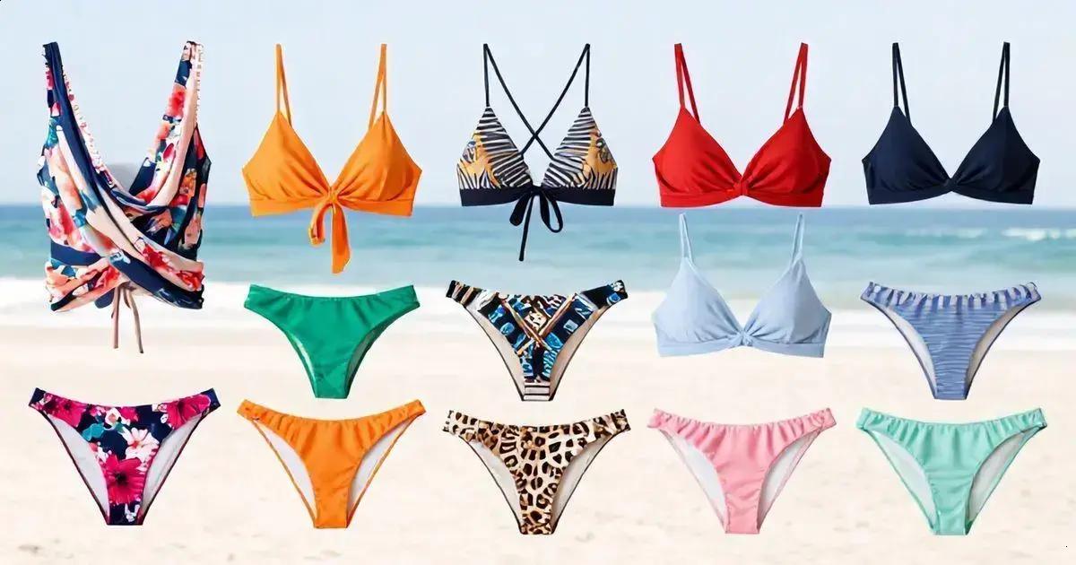 Tendências de cores e estampas para o biquíni drapeado feminino Tendências de cores e estampas para o biquíni drapeado feminino