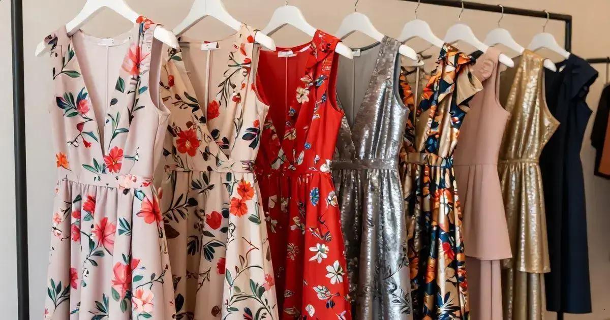 Tendências de cores para vestido festa floral Tendências de cores para vestido festa floral