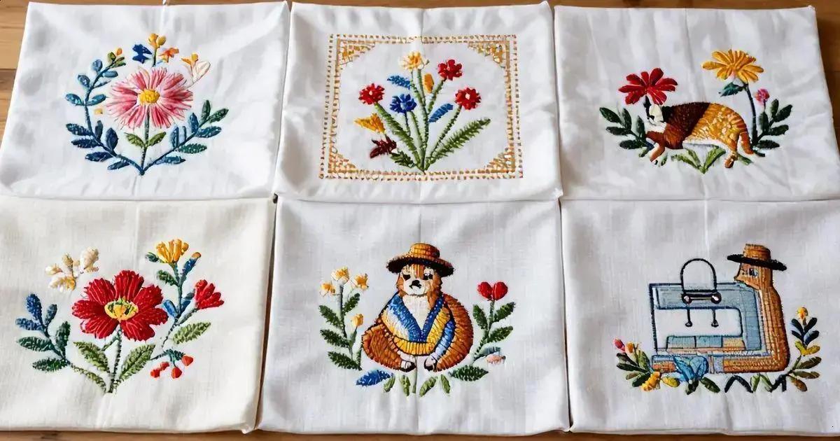 Tipos de bordados para toalhas de mesa Tipos de bordados para toalhas de mesa