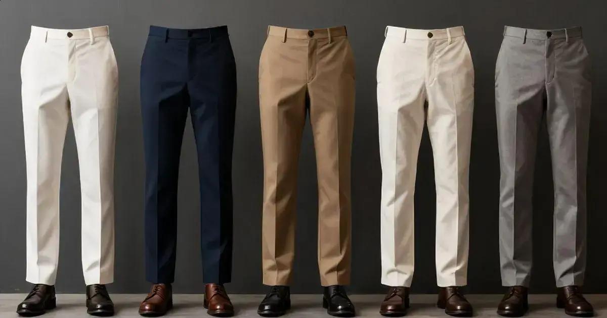 Tipos de Calças Sociais Masculinas Tipos de Calças Sociais Masculinas