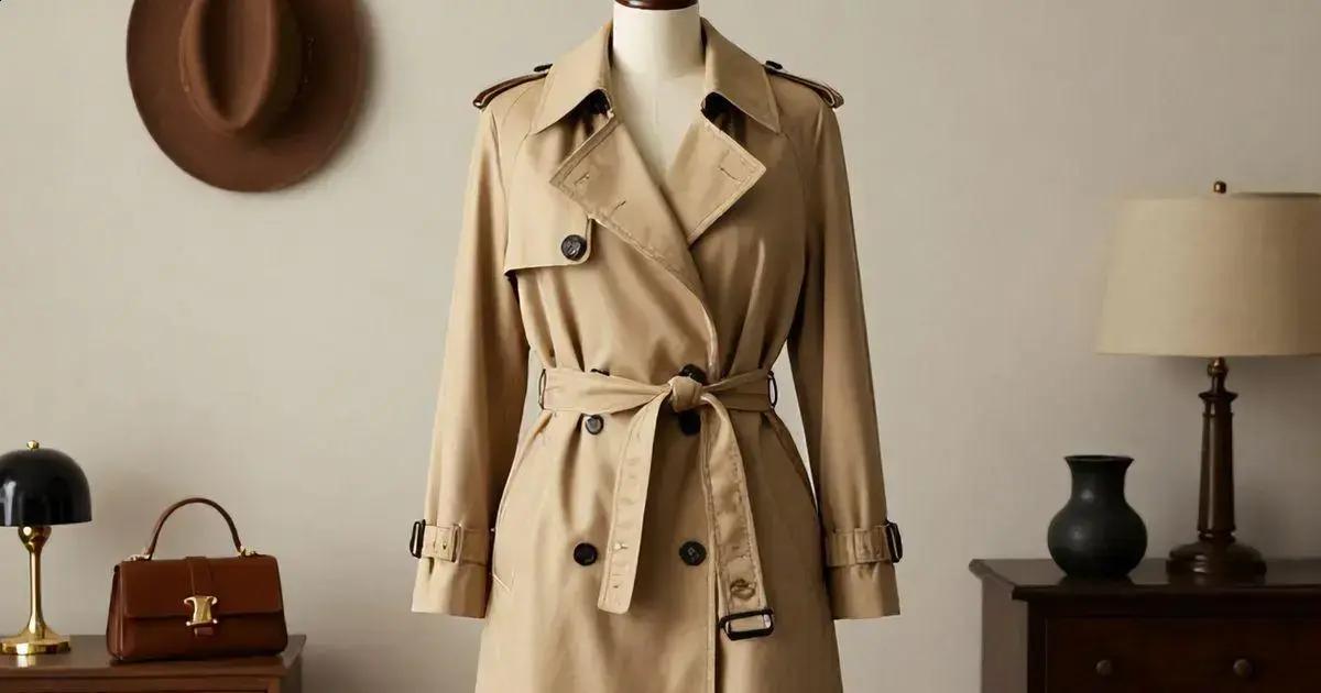 Trench Coat Vintage: Elegância e Versatilidade 1 Trench Coat Vintage: Elegância e Versatilidade