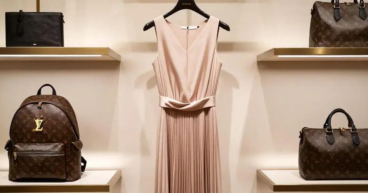 Vestido Plissado Formal: Movimento e Elegância no Visual 1 Vestido Plissado Formal: Movimento e Elegância no Visual