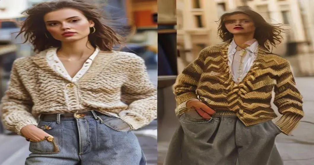 Cardigan Vintage: A Peça Clássica para o Dia a Dia 2 cardigan vintage como combinar pecas chave com a a hrefhttpswwwparisbolsascombrbolsa ysl chevron dou - Moda Italiana - Os Blogs mais Incríveis da Web