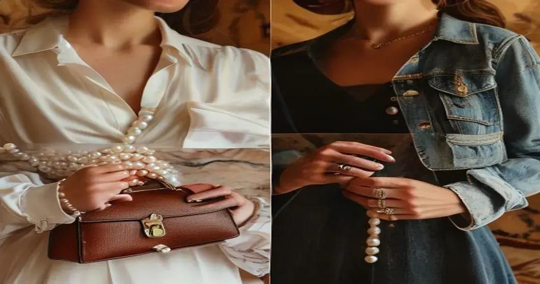 Colar de Pérolas: O Clássico do Luxo Feminino 2 como escolher o colar de perolas perfeito para cada look e combinar com a hrefhttpswwwparisbolsascom - Moda Italiana - Os Blogs mais Incríveis da Web